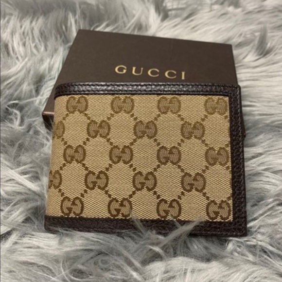 Gucci Other - Gucci Canvas Bi-Fold Wallet ID window Micro GG